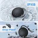 Monster Bluetooth Speaker, IPX8 Shower Speaker Waterproof, Bluetooth 5.4 with Loud HD Sound and Robust Bass, Extra Long Playtime Punchy, for Home, Beaches Portable Wireless Outdoor Speakers