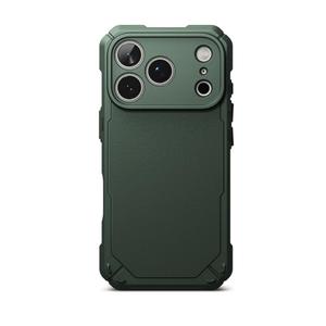Ringke Rugged Gear for iPhone 17 Pro Case [Oil & Dirt Resistant] Prevents Oily Smudges Non-Slip Enhanced Grip Protective Cover Precise Cutouts for Camera - Dark Green