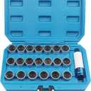 21PC Master Locking Wheel Nut Stud Keys Set Removal Locking Socket for BMW Locking Wheel Nut Key Set
