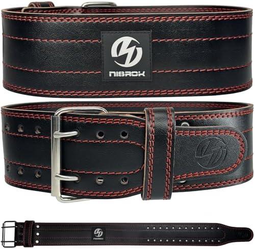 Genuine Leather Weightlifting Belt (6mm Thick) – Unisex Exercise Belt for Strength Training, Weight Lifting, Squats, with Waist Support | Adjustable Design, Suitable for Various Workouts