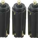 Plastic 3xAAA Battery Adapter Tube 3pcs for Handheld Flashlight Torch - Set of 3