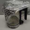 Amazon Basics Electric Kettle with Glass Carafe for Tea and Coffee, BPA-Free, Fast Boiling, Auto Shut-Off, 1 Liter, 1500W, Glass and Steel