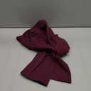 VOYJOY Women Mini Flared Leggings Hidden Scrunch Gym Pants Impact Seamless Workout Butt Lift Compression Flare Bootcut (Small, Black Cherry)