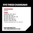 Oregon ControlCut Chainsaw Chain .325" Pitch, .063" (1.6 mm) Gauge for 18 Inch Bar, 68 Drive Links – Micro Chisel Saw Chain, Fits Stihl Chainsaw several Stihl models