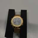 Women's Step Counter Pedometer Watch with Stainless Steel Bracelet, Stylish Design, No App, No Charging Needed for Step, Calorie, Distance, Alarm, Countdown TimerTU-2401 (Gold)