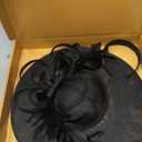 dressfan Fascinator Hats for Women,Linen Vintage Feather Headwear for Derby/Church/Wedding/Cocktail/Tea Party (Black, M)