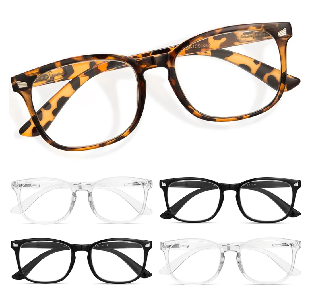 CCVOO Reading Glasses for Women/Men, Eyeglasses, Blue Light Readers for Women/Men, Computer Eye Glasses, Cheaters, +1.25x