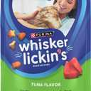 Purina Whisker Lickin's Cat Treats, Crunchy and Yummy Tuna Flavor - (Pack of 4) 10 oz. Pouches