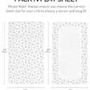 Pack and Play Sheets for Baby Boy and Girl 2 Pack, Neutral Muslin Cotton Pack N Play Mattresses Sheet 27"x39", Muslin Nursery Bedding Soft and Breathable Comfort (Bluebell Bloom & Light Blue)