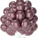 PartyWoo Copper Balloons 50pcs 12 Inch Bronze Metallic Brown Latex Helium Balloons for Graduation Boy Baby Shower Gender Reveal Bride Shower Wedding Anniversary Birthday Party Decorations Brown-G133
