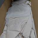 Tiny Land Kids Tent with Mat and Star Lights, Indoor Playhouse for Toddlers, 57"x36"x52" Large Reading Nook for Girls & Boys, Modern Bed Canopy for Kids Room (Cream)