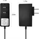 12V DC 2A Wall Power Supply Adapter with 2.1mm x 5.5 Plug 2A(2000MA) AC 100-240V to DC 12Volt Transformers, Switching Power Source Adaptor for 12V 3528/5050 LED Strip Lights