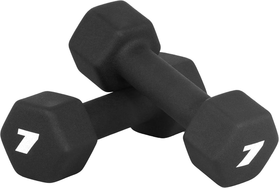 CAP Barbell Neoprene Dumbbell Weights Pairs & Sets | Multiple Colors (7 lb Pair)