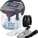 Cold Therapy Machine with Programmable Timer, Ice-Machine-for-Knee-After-Surgery, Knee Replacement Recovery Equipment, Cryotherapy Pain Relief w/Compression Pad for Shoulder, Ankle (Dark Grey)