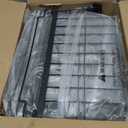 iSPECLE Freezer Organizer Bins - 3 Pack Adjustable Width for 5 to 7 Cu.Ft Chest Freezers, Stackable Freezer Wire Storage Baskets for Deep Freezer Organization, Assembly Required, Black