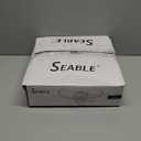 SEABLE Modern LED Ceiling Light 7 Rings Dimmable Fixtures with Remote Black Close to Ceiling Light 31.8" 130W 3000K-6500K Flush Mount Ceiling Lamp for Living Room,Bedroom,Kitchen