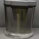 Ninestars DZT-70-11R Automatic Touchless Motion Sensor Semi-Round Trash Can/Recycler, 18.5 Gal. 70 L., Stainless Steel