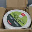 Concession Essentials 9" Uncoated Everyday Paper Plates-Disposable, Bulk, White - Case of 1,200ct
