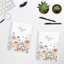 3 x 2026 Planner, Weekly  Monthly Planner 2026, Jan 2026  Dec 2026, 6.2" x 8.42", Flexible Cover, 12 Monthly Tabs, Thick Paper, Spiral Wirebound, Inner Pocket, Watercolor Flowers