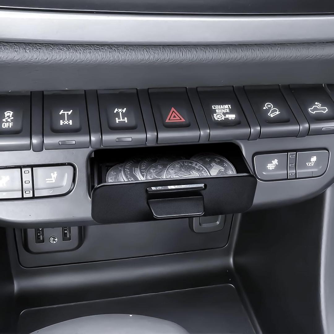 RUNROAD Center Console Organizer Tray Compatible with 2015-2022 Chevy Colorado/GMC Canyon Accessories, Armrest Drawer Tray Console for Colorado Canyon Z71 ZR2 Denali Secret Compartment Coin Holder