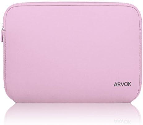 ARVOK 15 15.6 16 inch Laptop Sleeve Ultra-Thin Case MacBook pro 16 inch Sleeve Water-Resistant Notebook Computer Pocket Tablet Briefcase Carrying Bag/Pouch Skin Cover for HP/Dell/Lenovo/Asus/Acer Pink