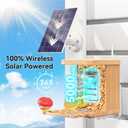 AiQInu Solar Powered Bird Feeder with Camera, 4K QHD Live Video, AI Bird Recognition, Auto Recording, Outdoor Waterproof Bird Watching Camera, Live Stream Bird House for Bird Lovers Gift