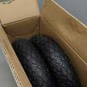 14.5 4.80/4.00-8 Flat-free Solid Tire and Wheel with 3/4 & 5/8 Bearing 3" -6" Centered Hub for Yard Cart Garden Wagon