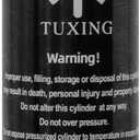 TUXING 0.38L Aluminum Paintball Air Tank, High Pressure Air Tank 23Ci Capacity, Diving Cylinder High Pressure Air Bottle for Paintball or PCP Air Guns (empty bottle) 5/8-18UNF