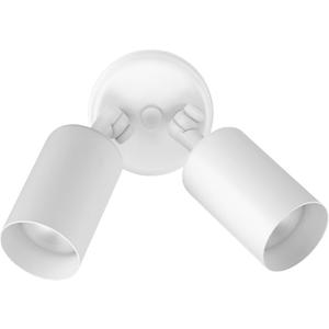 Outdoor Flood Light Fixture - Spot Lights Outdoor Security Light Fixture, Adjustable Double Cylinder Head, 100W, 120V, Weatherproof, Heavy-Duty Aluminum - White Flood Light by NICOR Lighting