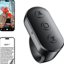 Scrolling Ring Remote for TikTok YouTube Instagram Shorts Video, Scroller Page Turner Clicker for Kindle APP Compatible with iPhone iPad Android Phone, Remote Shutter Control for Phone Camera