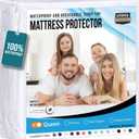 Utopia Bedding Waterproof Mattress Protector Queen Size, Premium Terry Mattress Cover 200 GSM, Breathable, Fitted Style with Stretchable Pockets (White)