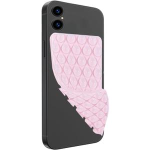 Silicone Double-Sided Suction Cup Phone Case Detachable Mount, Hands-Free Strong Grip Holder Stand for Selfies and Videos (Pink)
