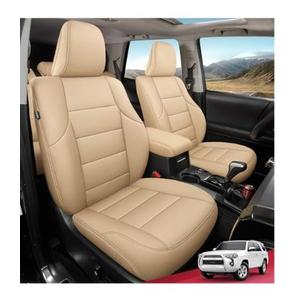 FREESOO for Toyota 4Runner Seat Covers 2011-2024, Custom Leather Seat Covers for Cars, Luxury Car Seat Covers Full Set, Waterproof Car Seat Cover Cushion Protector, Black ONLY FIT 2-Row 5 Seats Model
