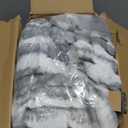 GarveeHome Electric Blanket Heated Throw, Heated Blanket Cozy Faux Rabbit Fur with 4 Heating Levels & 4 Hours Auto Off, Over-Heat Protection, Machine Washable, ETL Certification, Marble Gray 50"x60"