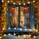 5 x kolpop 2 Pack 50 LED Fairy Lights Battery Operated with Timer, Transparent Snowflakes String Lights Battery Powered with Remote Control Waterproof for Indoor Outdoor Christmas Decorations