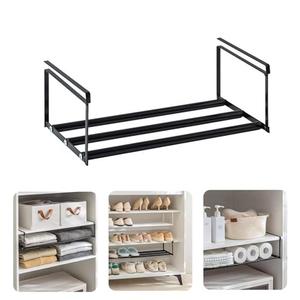 ANIS·KEAAR 1Pcs Expandable Shoe Rack Organizer - Adjustable Under Cabinet/Shelf Storage, Multifunctional Telescopic Shelf Cabinets for Shoes, Clothing & More
