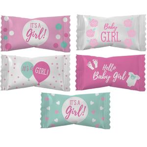 Party Sweets It's a Girl Buttermints, Six 7 Oz Bags (EXP 11/12/26)