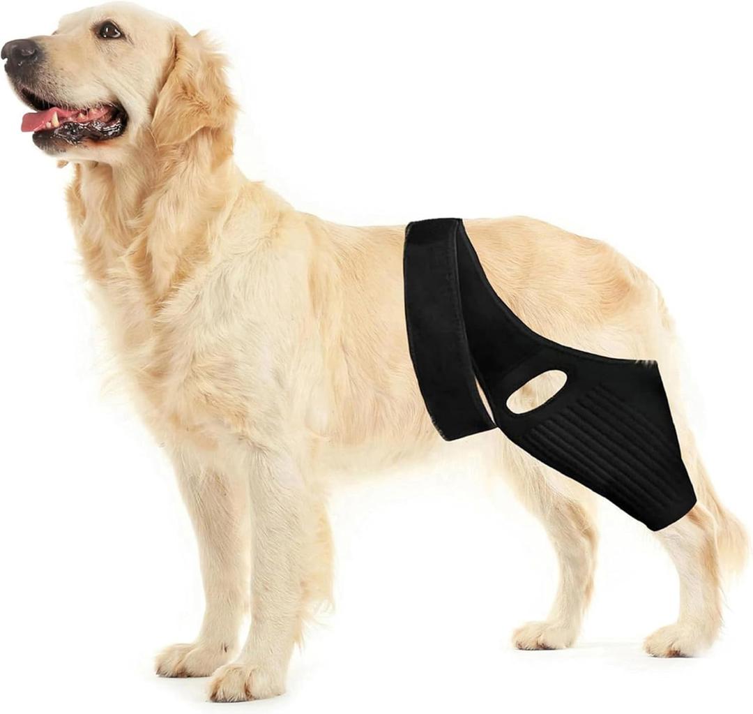 Dog Knee Brace, Dog ACL Brace for Front Torn and Back Hind Rear Legs ACL Tear, Dog Hip Knee Leg Brace for Hip Dysplasia, Dog Arthritis, Luxating Patella, Comfortable and Adjustable (Large)