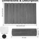 Stone Drying Mat for Kitchen Counter,24"x16" Large Dish Drying Mat,Stone Bath Mat,Quick Drying Fast Absorbent Diatomaceous Drying Matt Kitchen Counter for Dishes Bottles Cups Bathroom Any Countertop