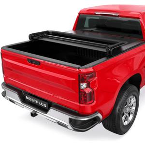 MOSTPLUS Tri-Fold Soft Truck Bed Tonneau Cover Compatible with 2004-2012 Chevy Colorado/GMC Canyon Bed 3 Fold Fleetside On Top (5 FT Feet Bed)