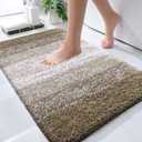 OLANLY Large Bathroom Rugs Mat 40x24, Extra Soft Absorbent Microfiber Bath Rugs, Rubber Backing, Quick Dry, Machine Washable Bath Mat for Bathroom Floor, Tub and Shower, Home Decor Accessories, Coffee