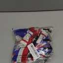 4 Sets American Flag Sports Headband and Wristband Striped Sweatband Headband and Wristband Set 4th of July Sports Sweatbands for Running, Basketball, Exercise