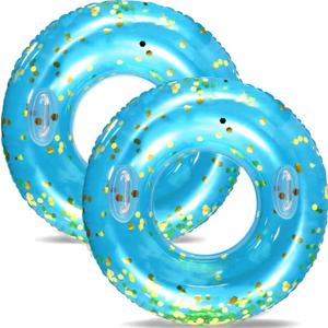 Adult Large Hawaiian Swimming Rings Circle Floaty Hawaiian Inflatable Pool Float Tube,s Water Fun Large Adult Swimming Pool Float for Beach Lake Summer Holiday Beach Party