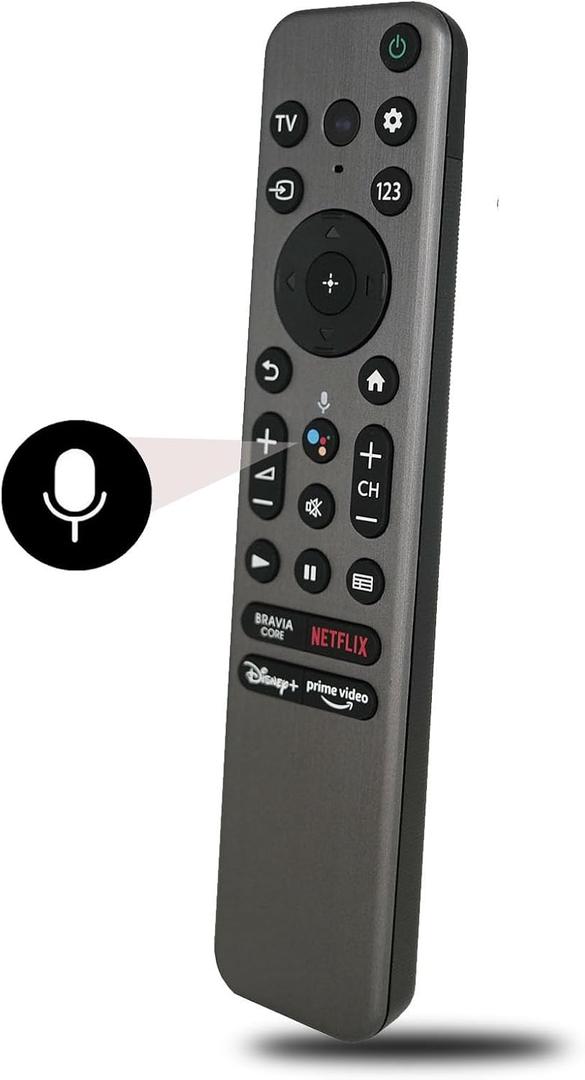 Voice RMF-TX900U Remote Control for Sony TV KD-55X80CK/ 65X80CK/ 85X80CK, XR-42A90K/ 48A90K/ 55A80CK/ 55A95K/ 55X90CK/ 65A80CK/ 65A95K/ 65X90CK/ 65X95K/ 75X90CK/ 75X95K/ 85X95K/ 85Z9K