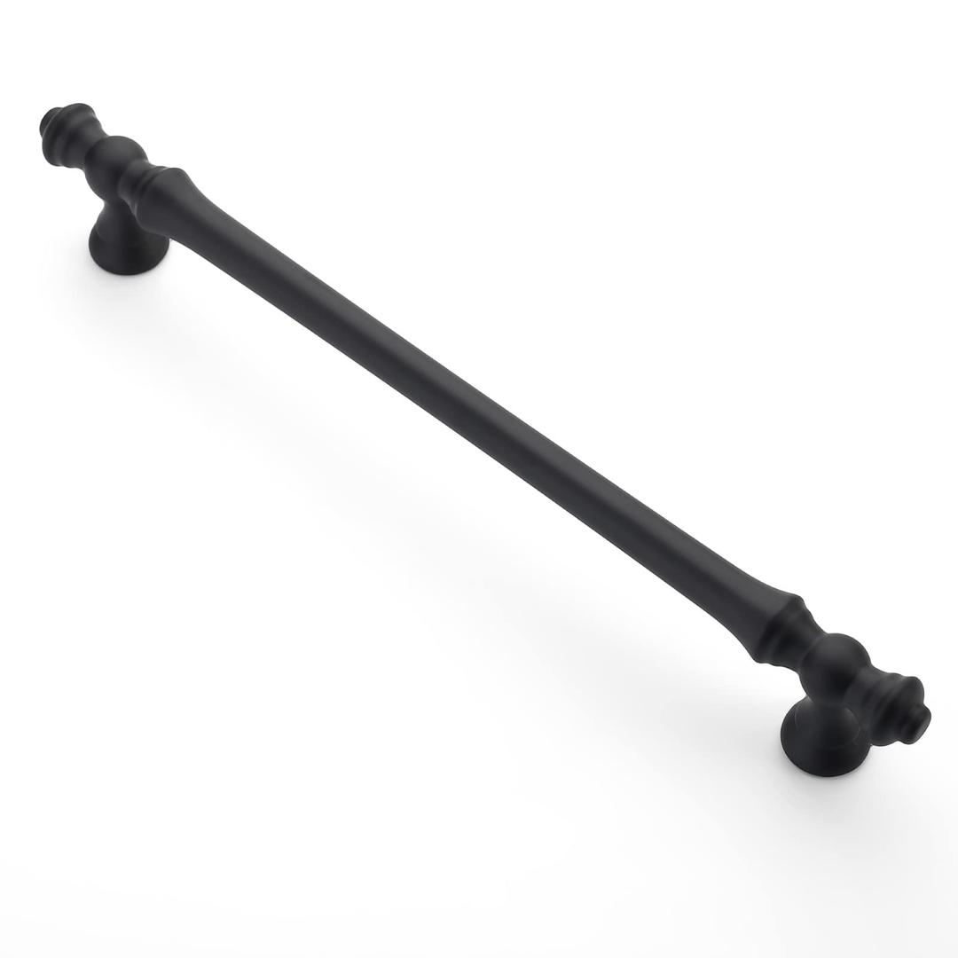 Asidrama 6 Pack 9 Inch(228mm) Matte Black Kitchen Cabinet Handles, Cabinet Pulls Kitchen Cabinet Hardware for Cupboard Drawer Pulls