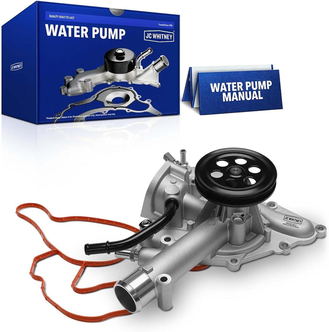 JC Whitney JFBAJCWWP00020 Engine Water Pump - Compatible with Ram 1500 2019-2024, Jeep Wagoneer 2022-2023 - 5.7L
