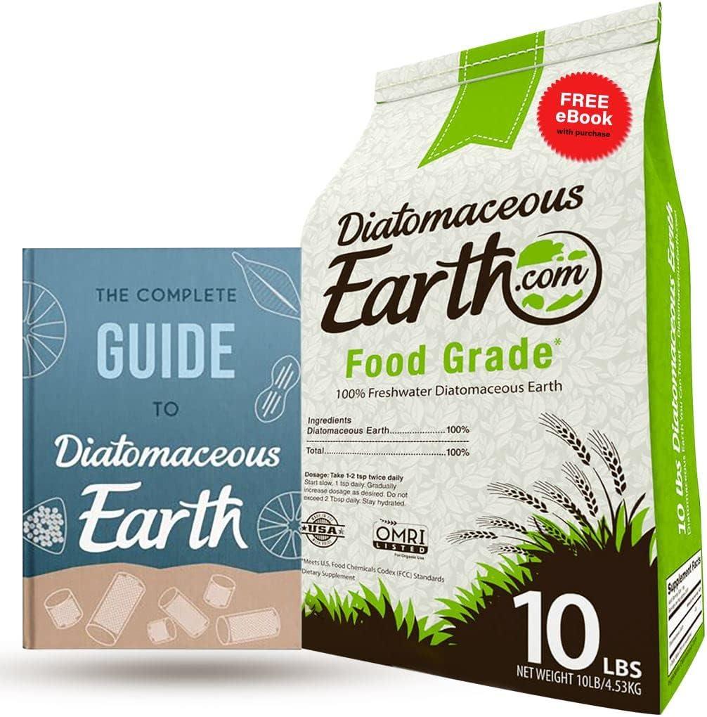 DiatomaceousEarth 10 LBS Food Grade Diatomaceous Earth - 100% Organic All Natural Diamateous Powder - Diametaceous for humans is Safe Around Children, mc01