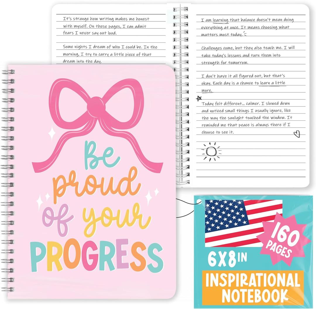 Hadley Designs Inspirational Notebooks For Women - Motivational Journal for Women, Inspirational Journal for Woman, Motivational Notebook for Writing, Blank Positive and Spiritual Notebooks with Quote
