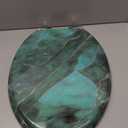 Angol Shiold Marble Slow Close Toilet Seat (Elongated, Dark Green)