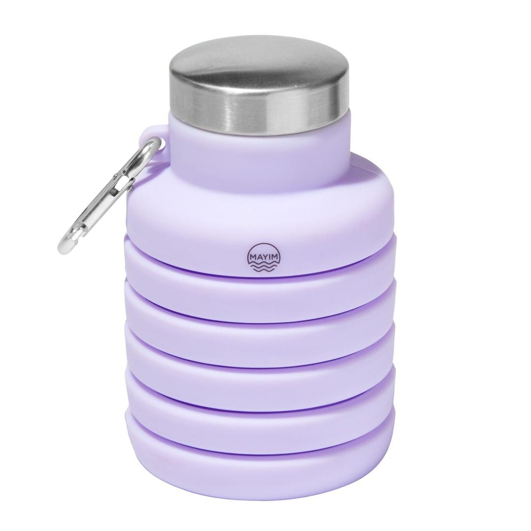 Collapsible Purple Water BottleAnd Airboss Hanging Closet Air Freshener Fresh Linen 4 oz 6 Pack